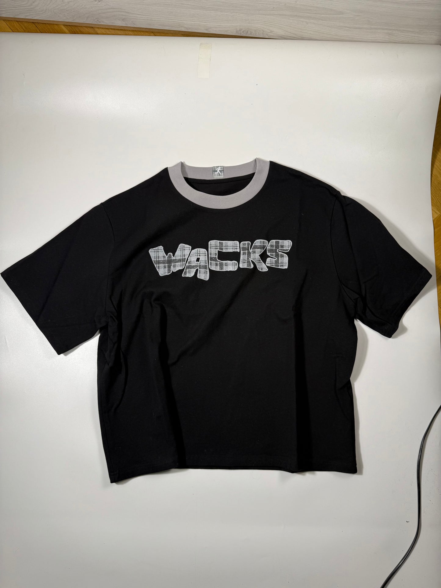 Wacks plaid logo tee