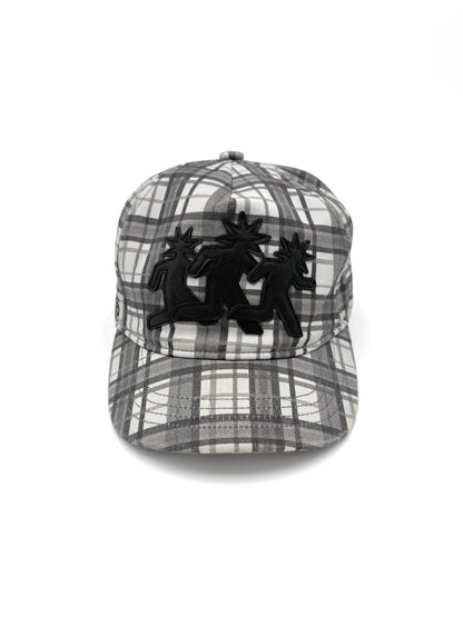 Grey Plaid Cap