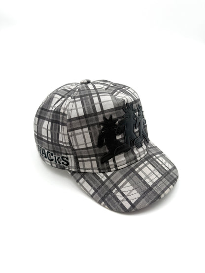 Grey Plaid Cap