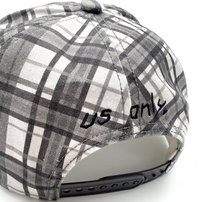 Grey Plaid Cap