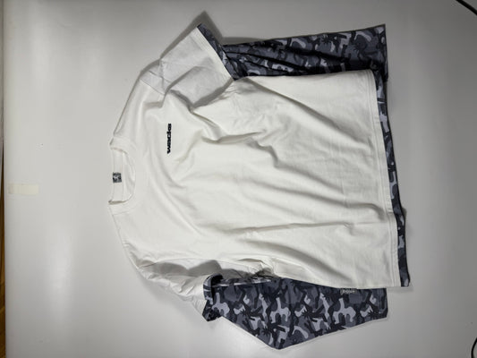 Triple Blue Mesh Tee