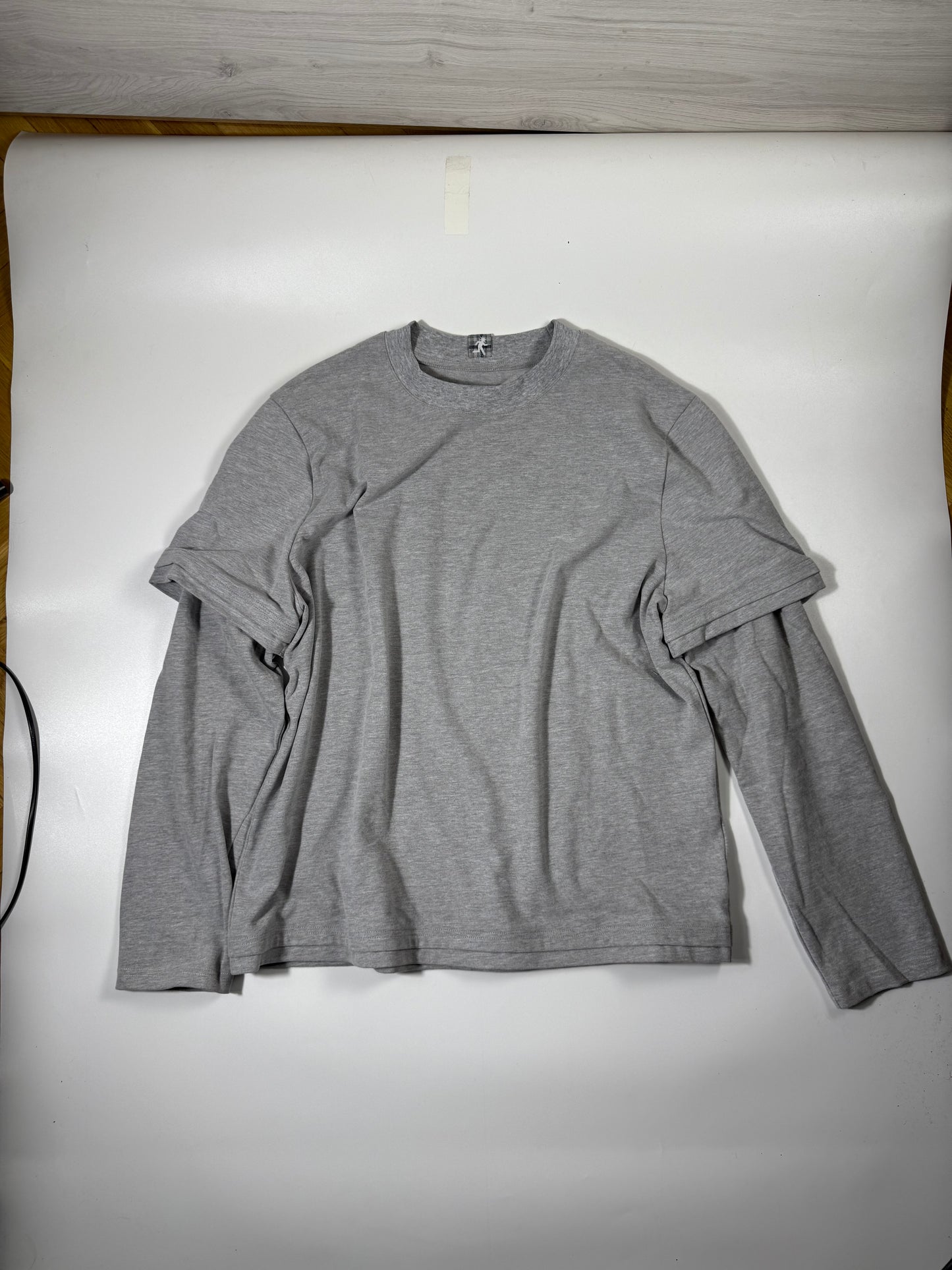 Grey Basic Triple Tee