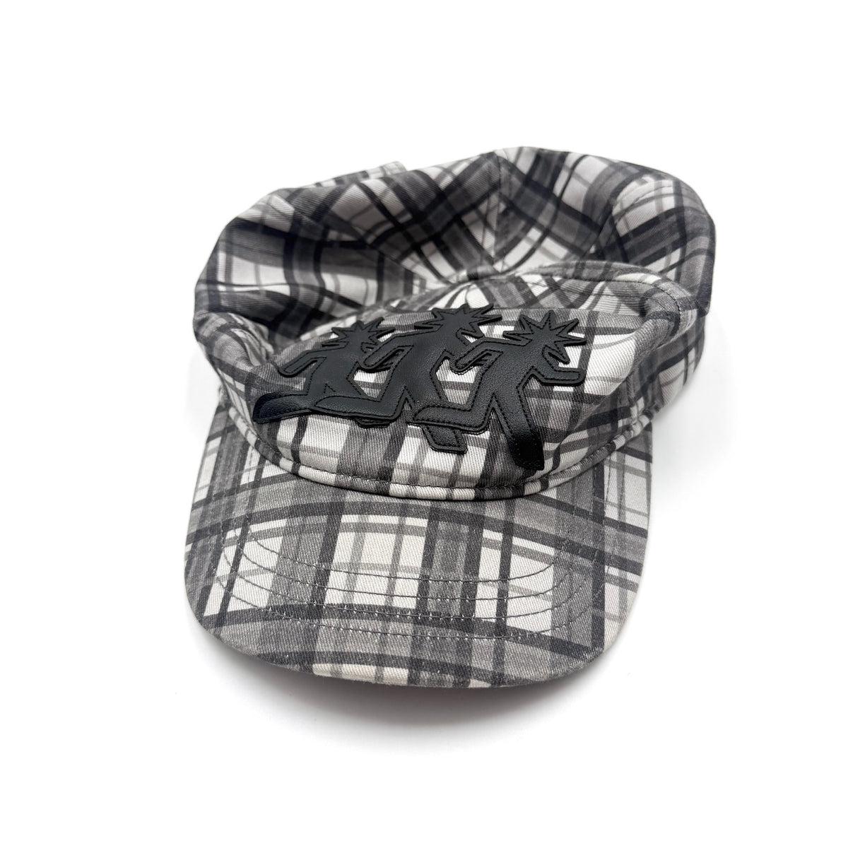 Grey Plaid Cap