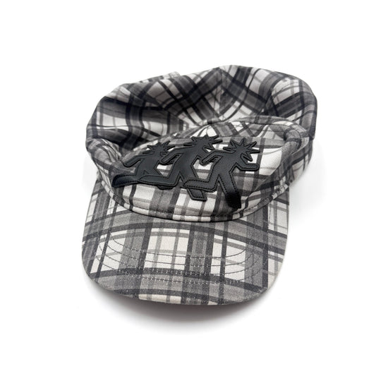 Grey Plaid Cap