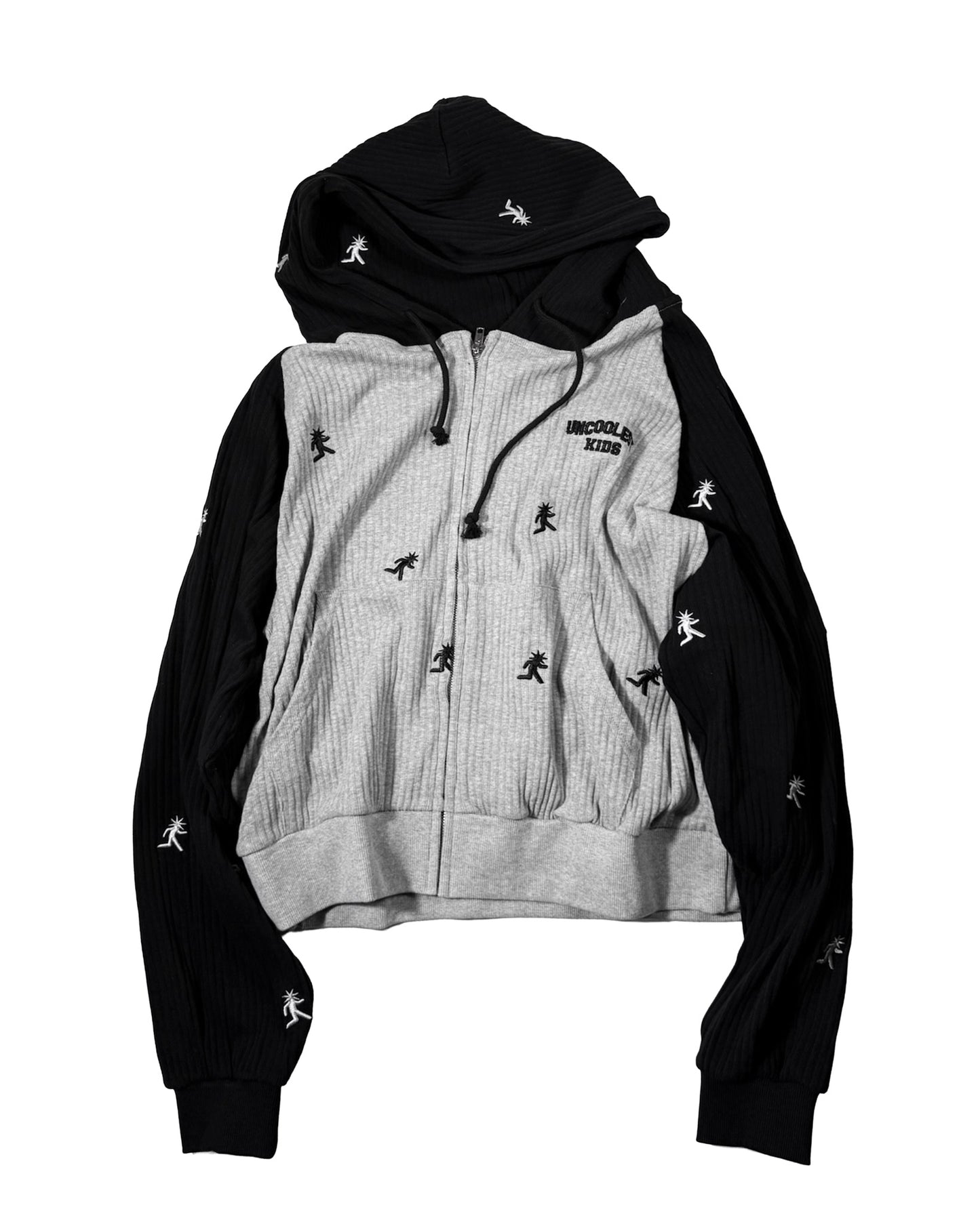 Black&Grey All Over Zip