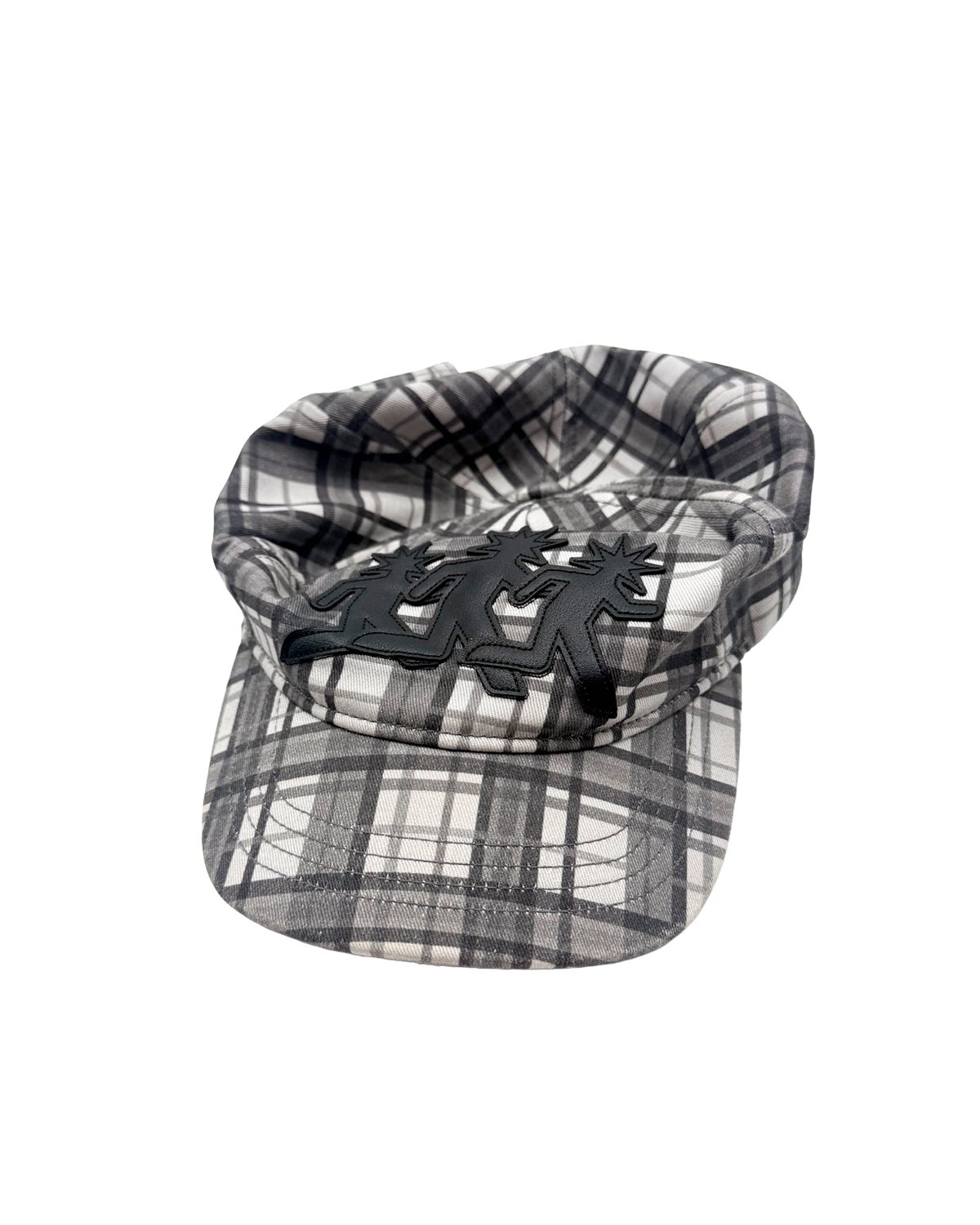 Grey Plaid Cap