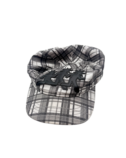 Grey Plaid Cap