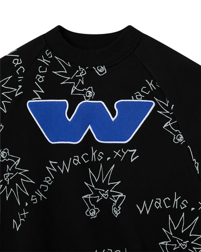 W Black Crewneck