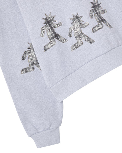 Signature Patch Grey Hoodie